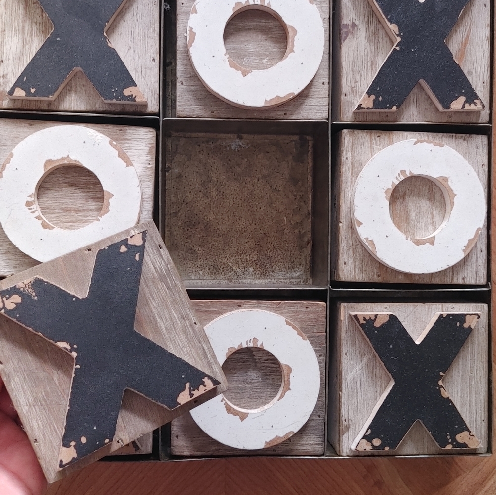Vintage inspired wooden tabletop block set